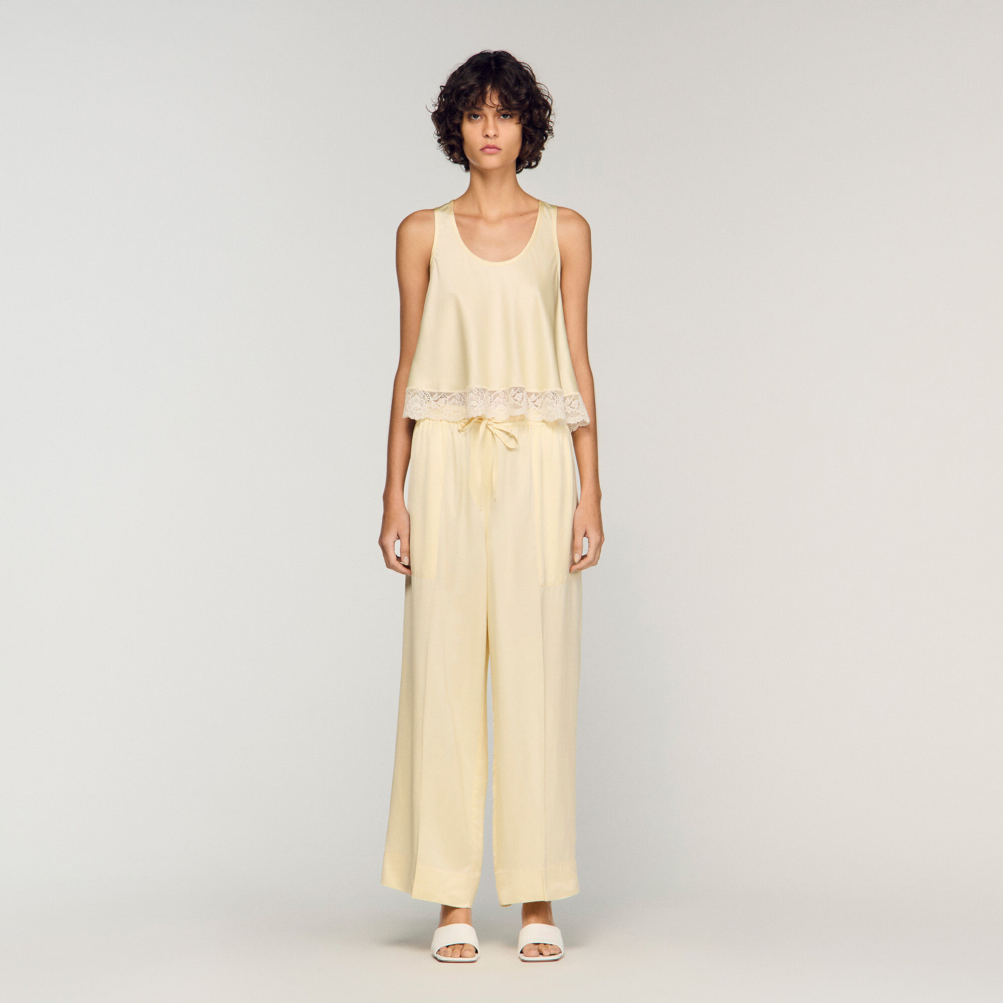 Pantal&oacute;n ancho satinado