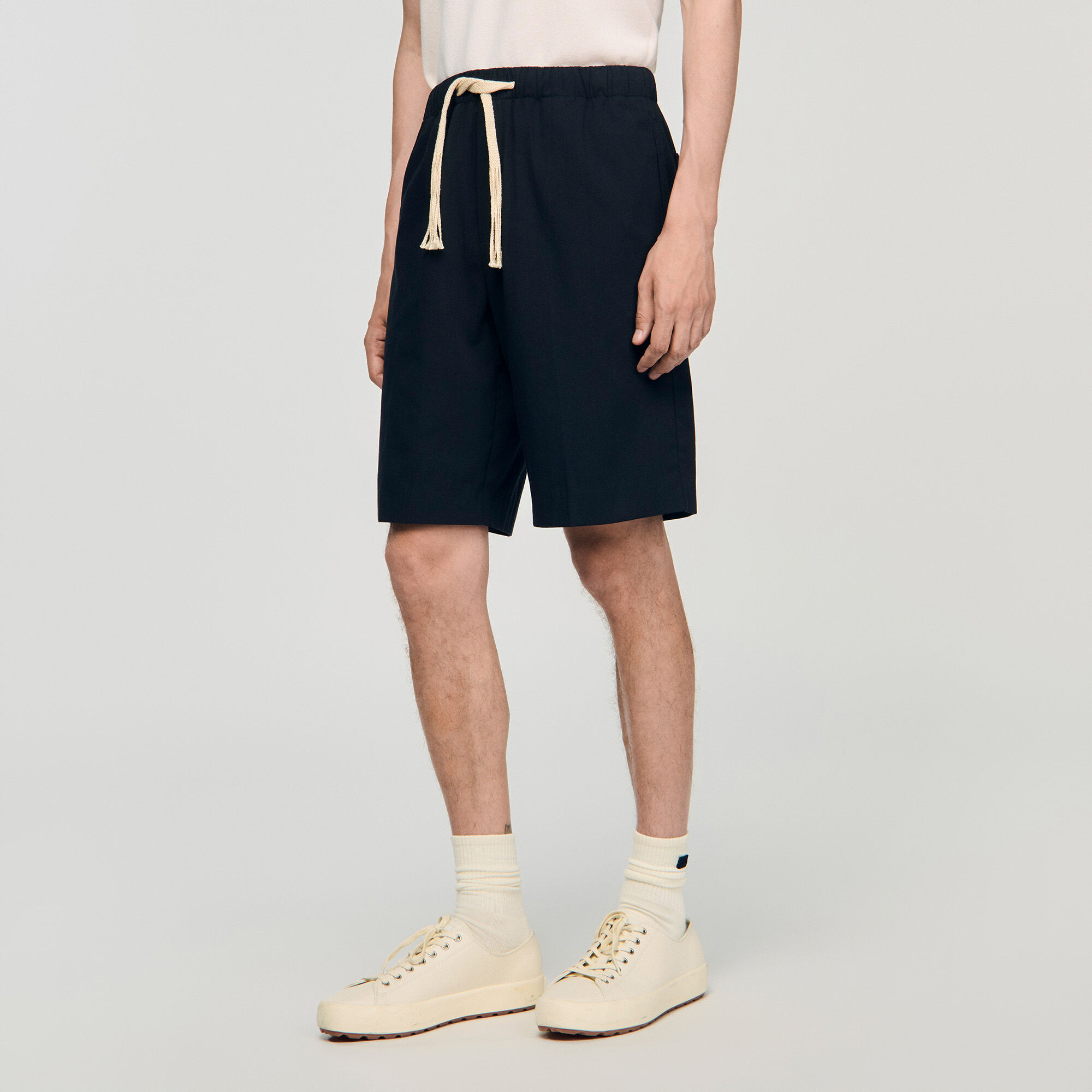 Pantalón de algodón cintura elástica