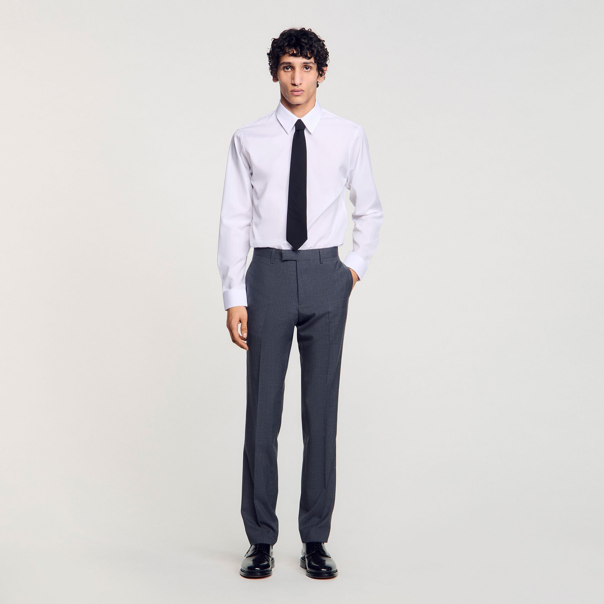 Pantalón de traje en lana