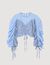 Top estampado con cintas