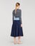 Falda larga bimaterial