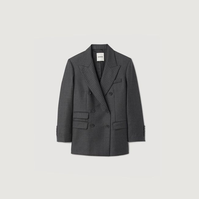 Chaqueta de traje a rayas