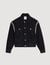 Chaqueta oversize de denim con strass