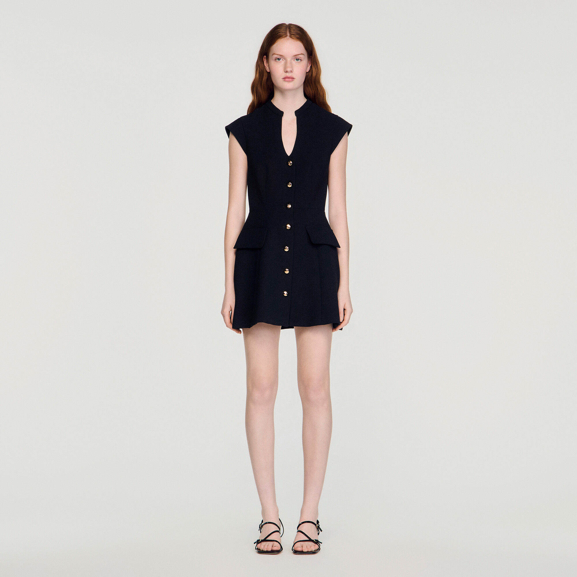 Vestido corto de punto