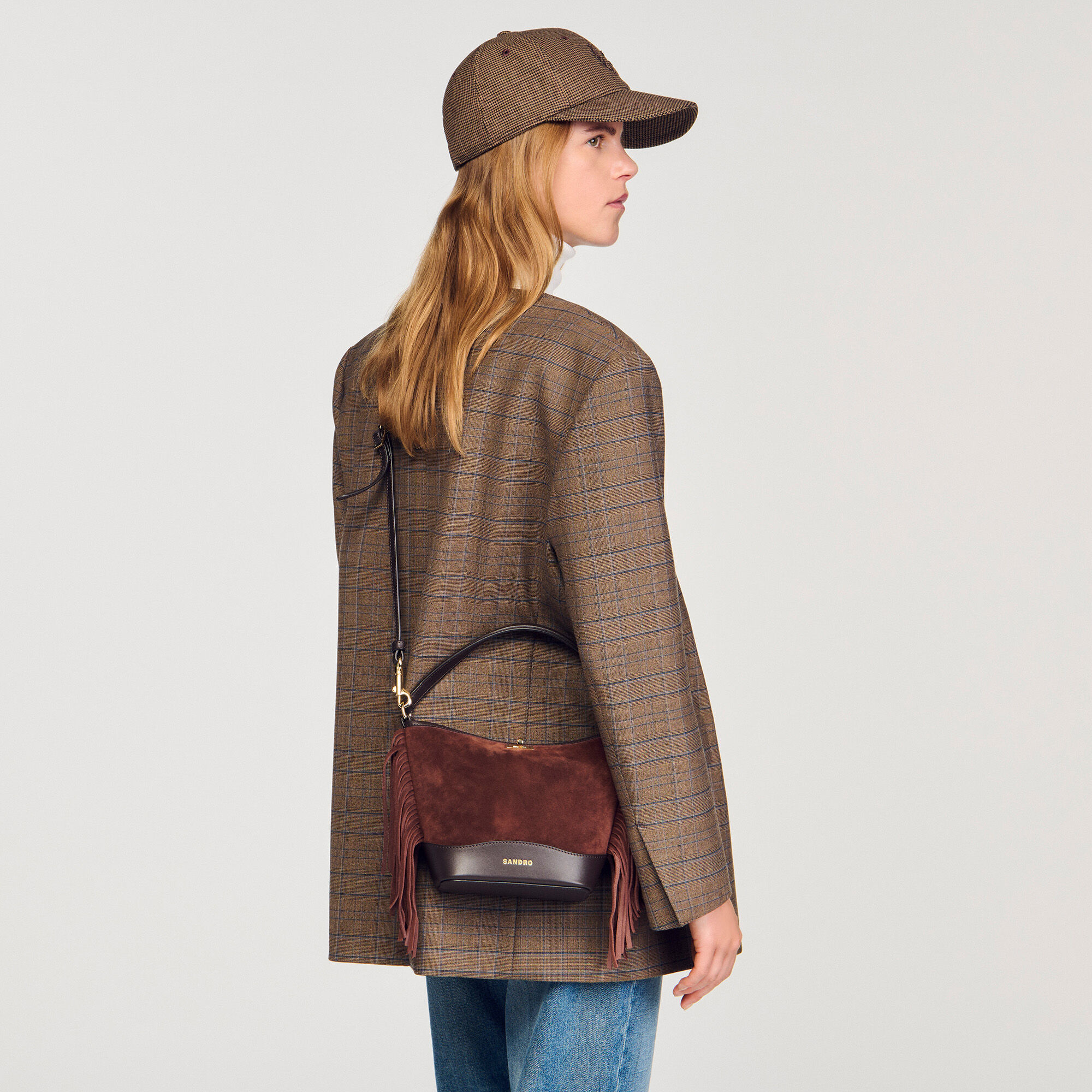 Bolso de ante TANGOSO con flecos