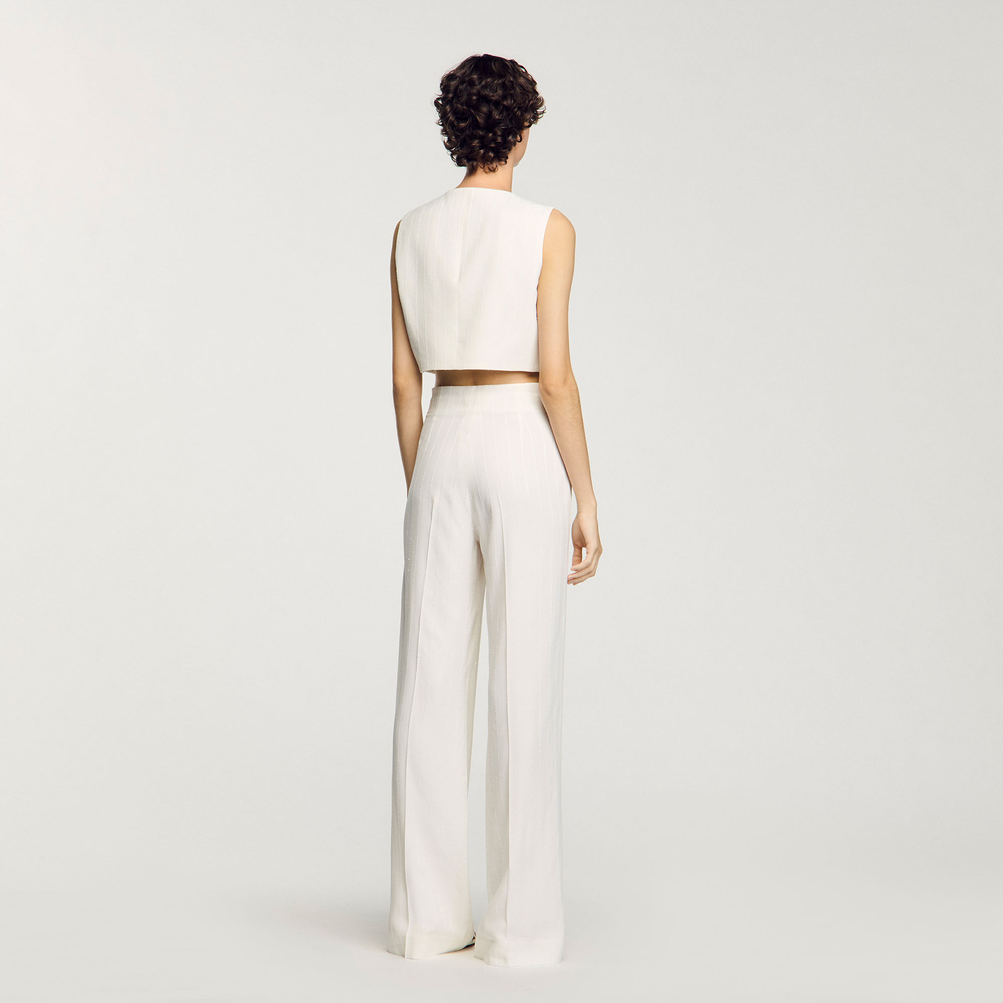 Pantalón de traje con lentejuelas
