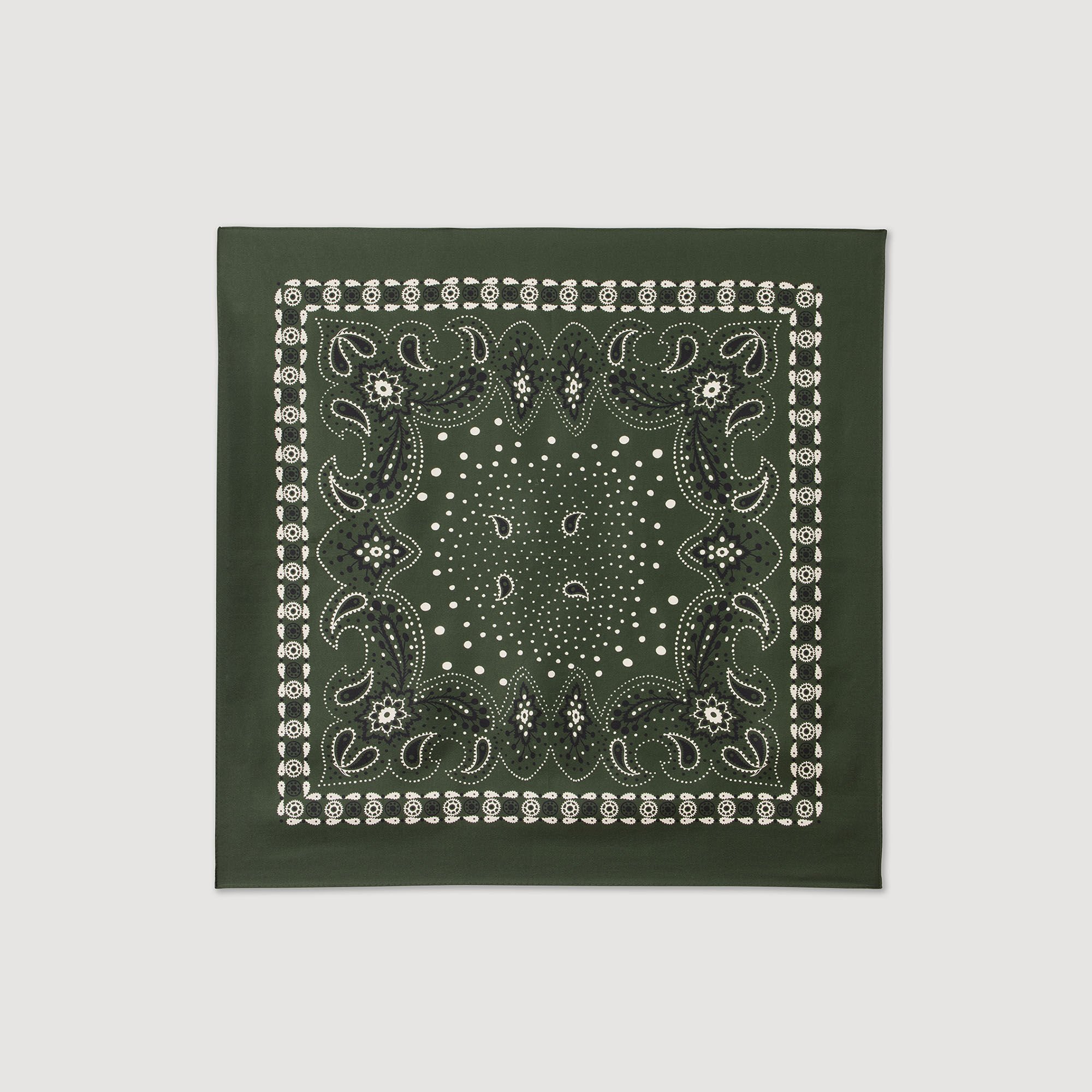 Pañuelo de seda estampado bandana