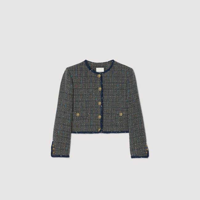 Chaqueta corta de tweed