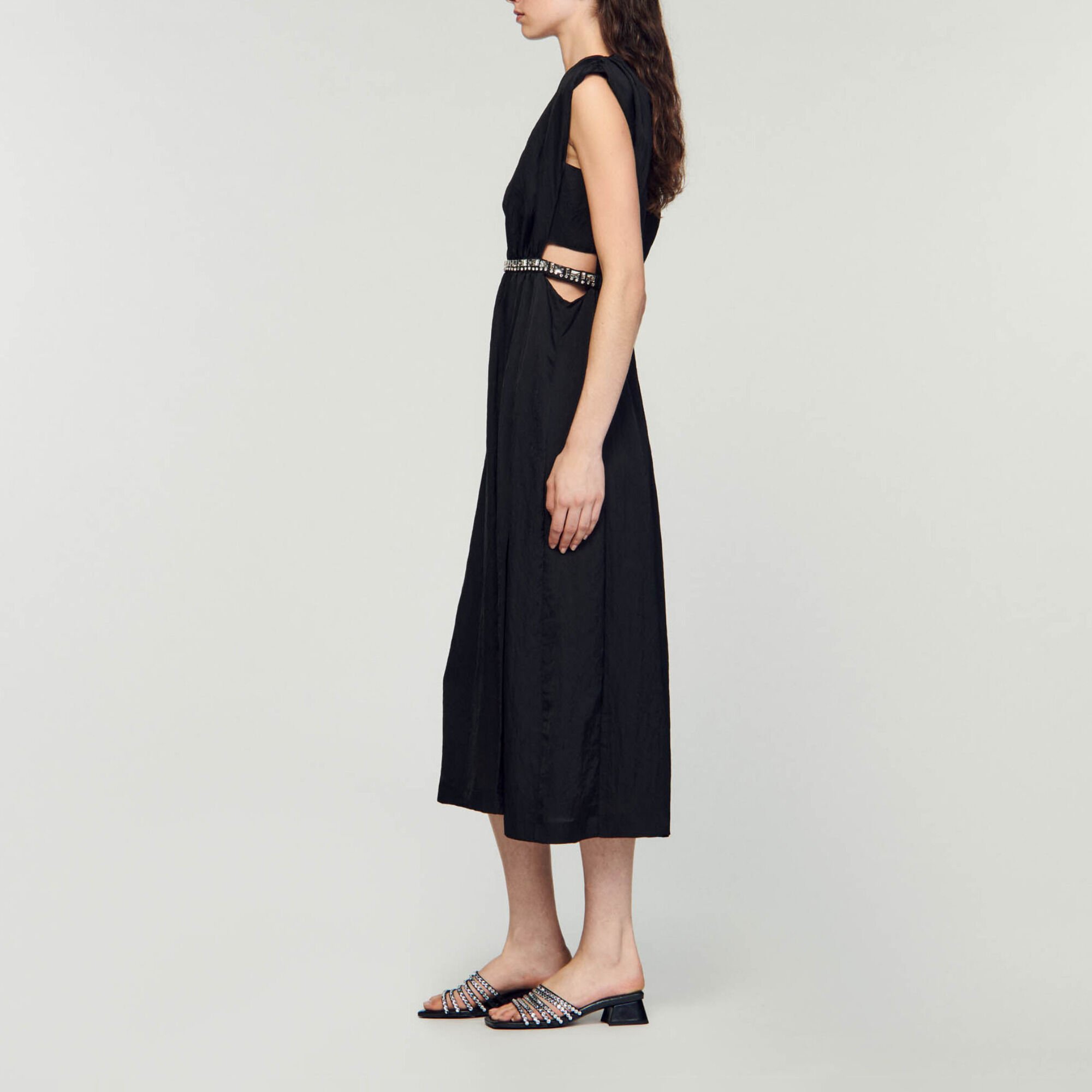 Vestido largo con pedrería