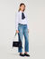 Bolso de cuero liso Le Mambo