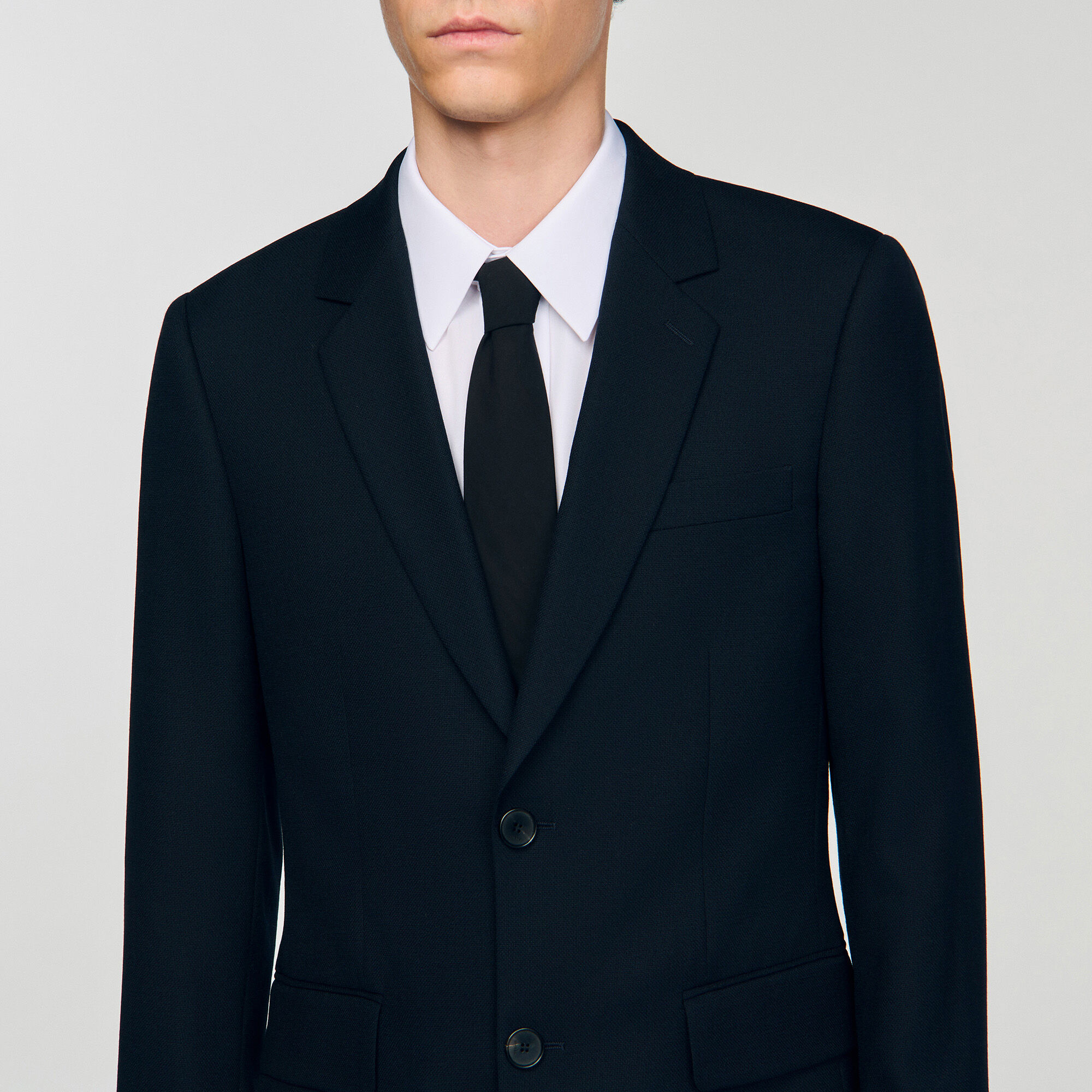Chaqueta de traje de lana