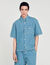 Camisa denim square cross