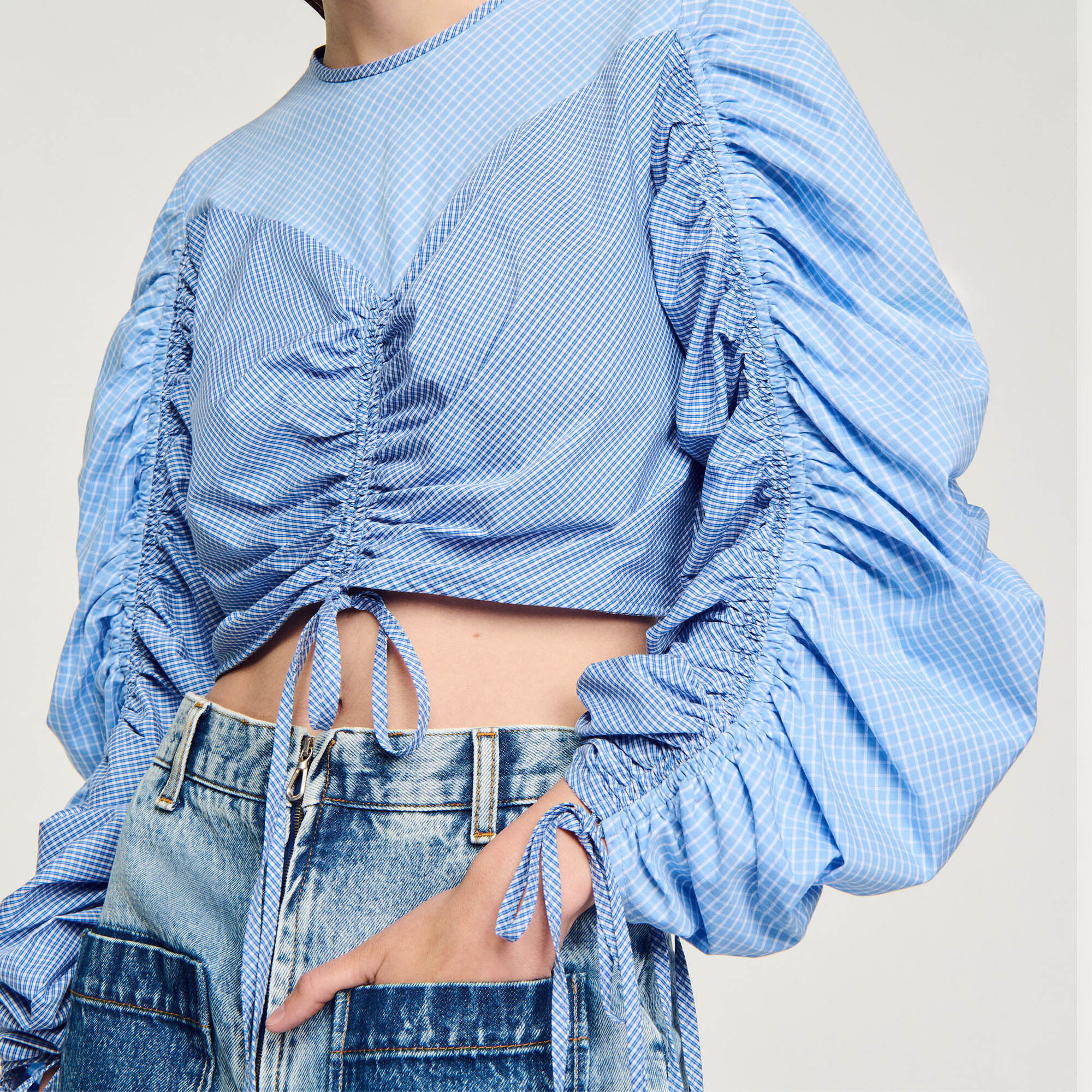 Top estampado con cintas - Mujer | Sandro