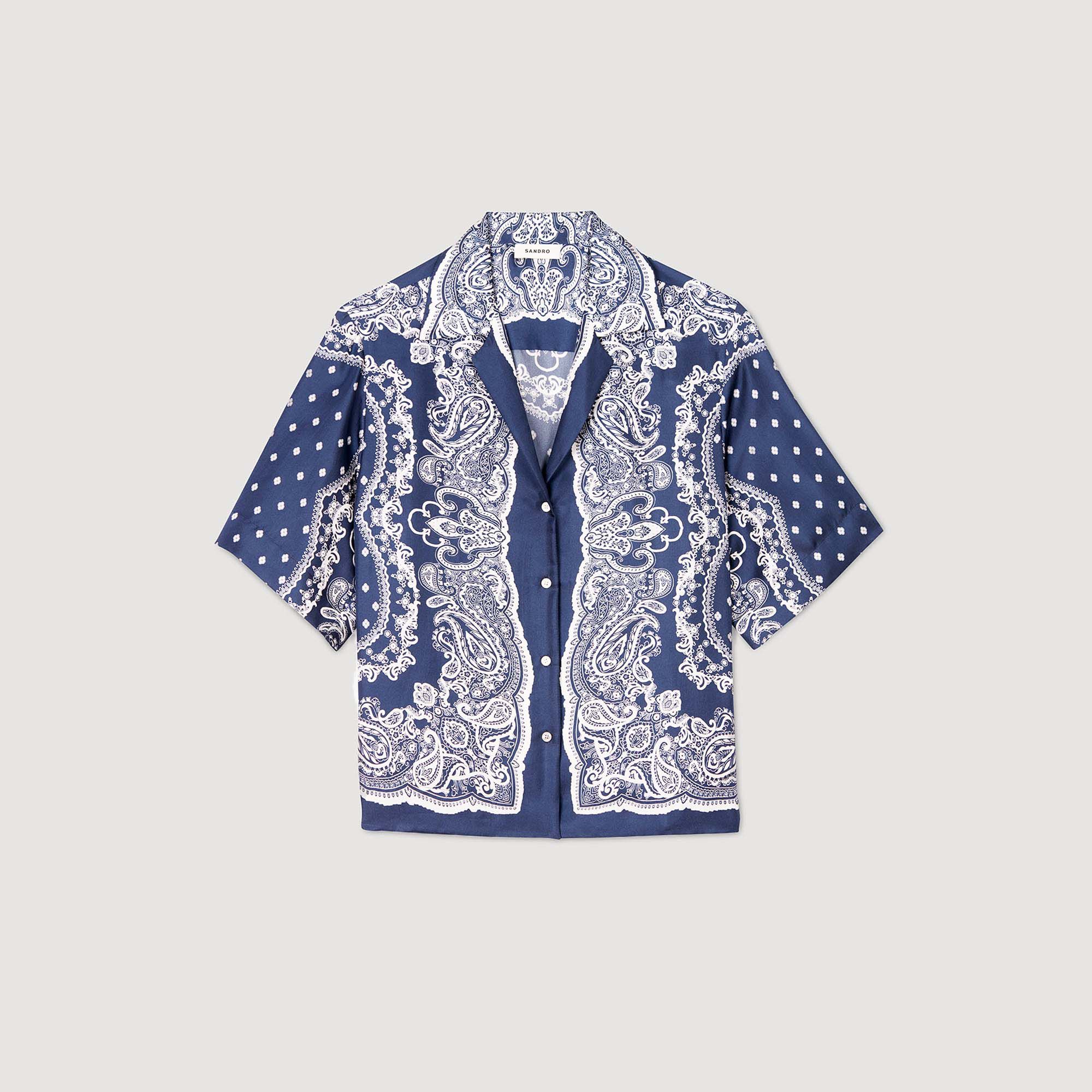 Camisa con estampado de bandana
