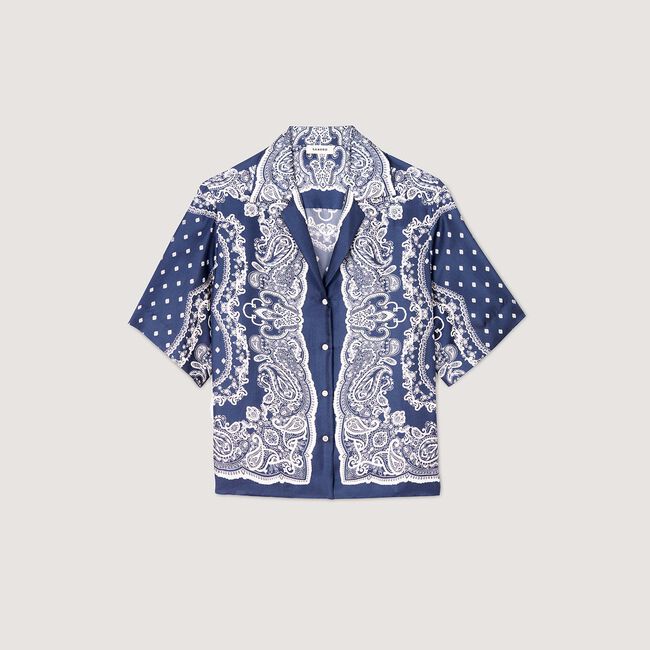 Camisa con estampado de bandana