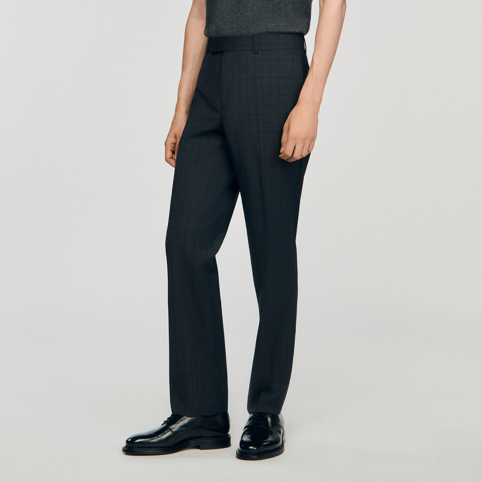 Pantalón de lana a cuadros