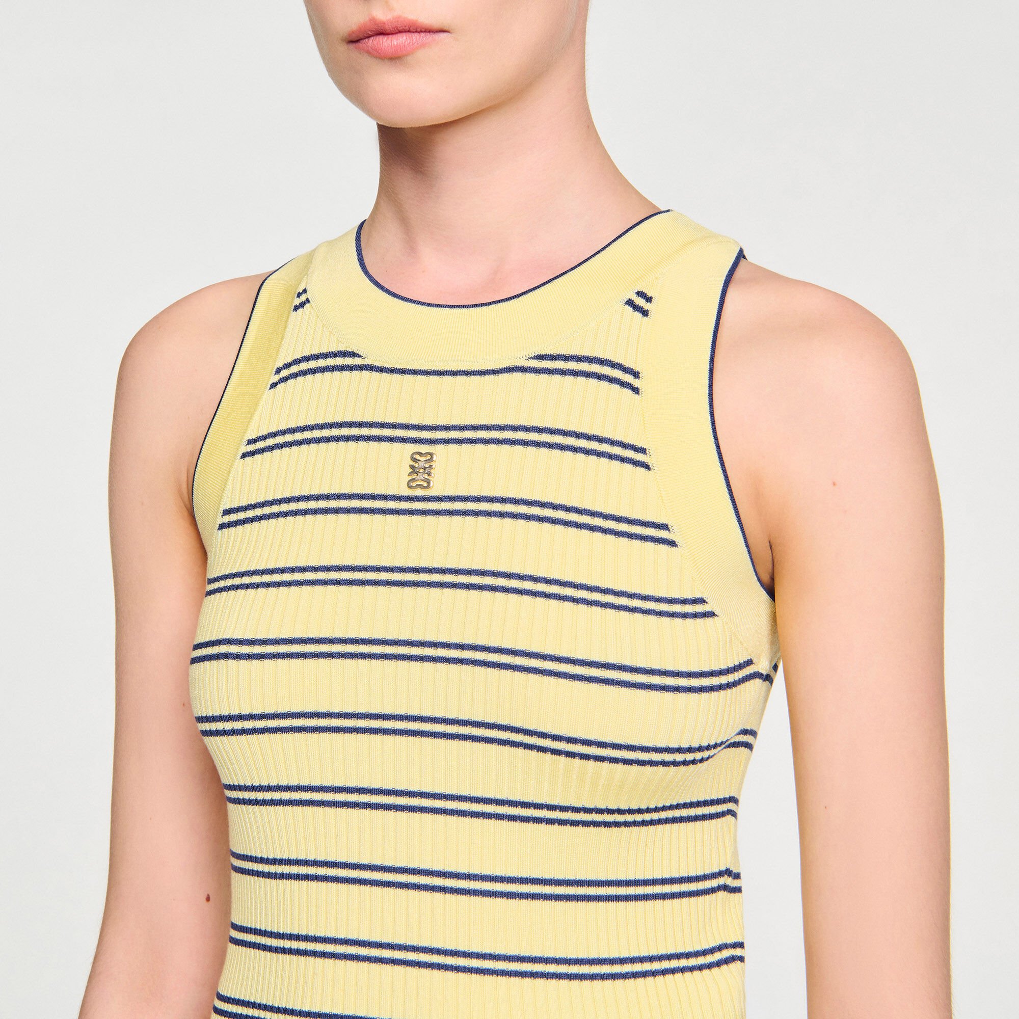 Camiseta de tirantes de rayas