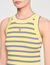 Camiseta de tirantes de rayas