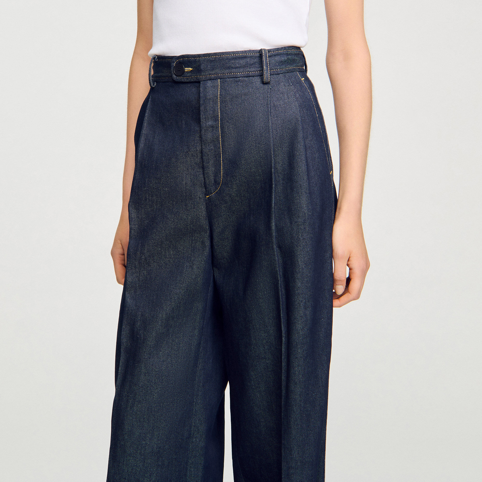 Pantalón de traje de denim
