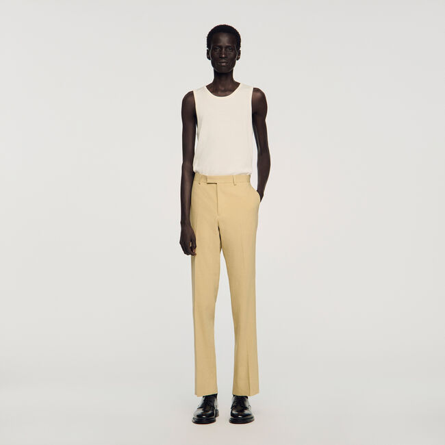 Pantal&oacute;n de traje de lana