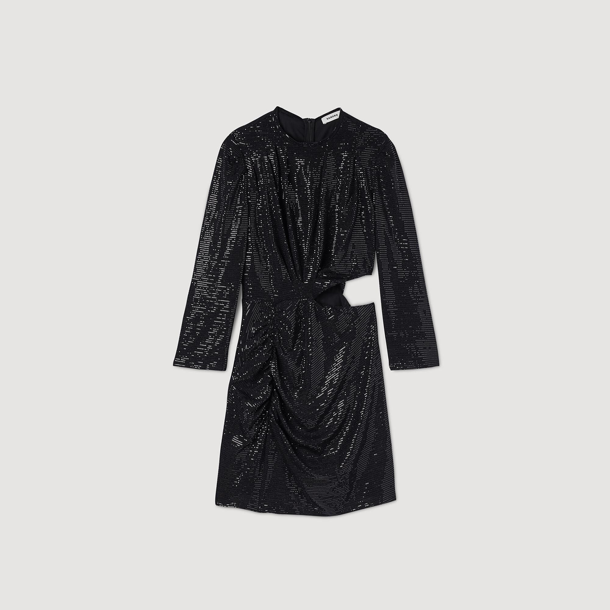 Vestido corto con lentejuelas