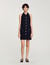 Vestido corto con cuello bebé