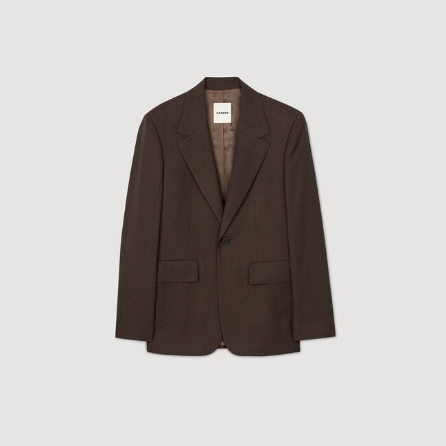 Chaqueta de traje de lana