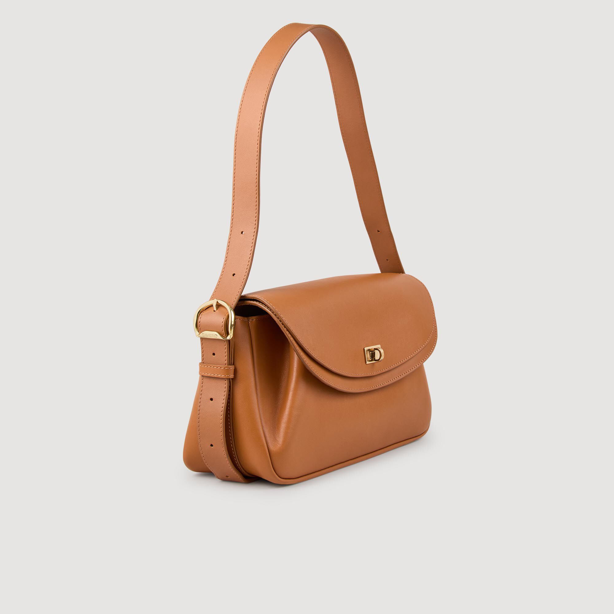 Bolso de cuero liso Le Mambo