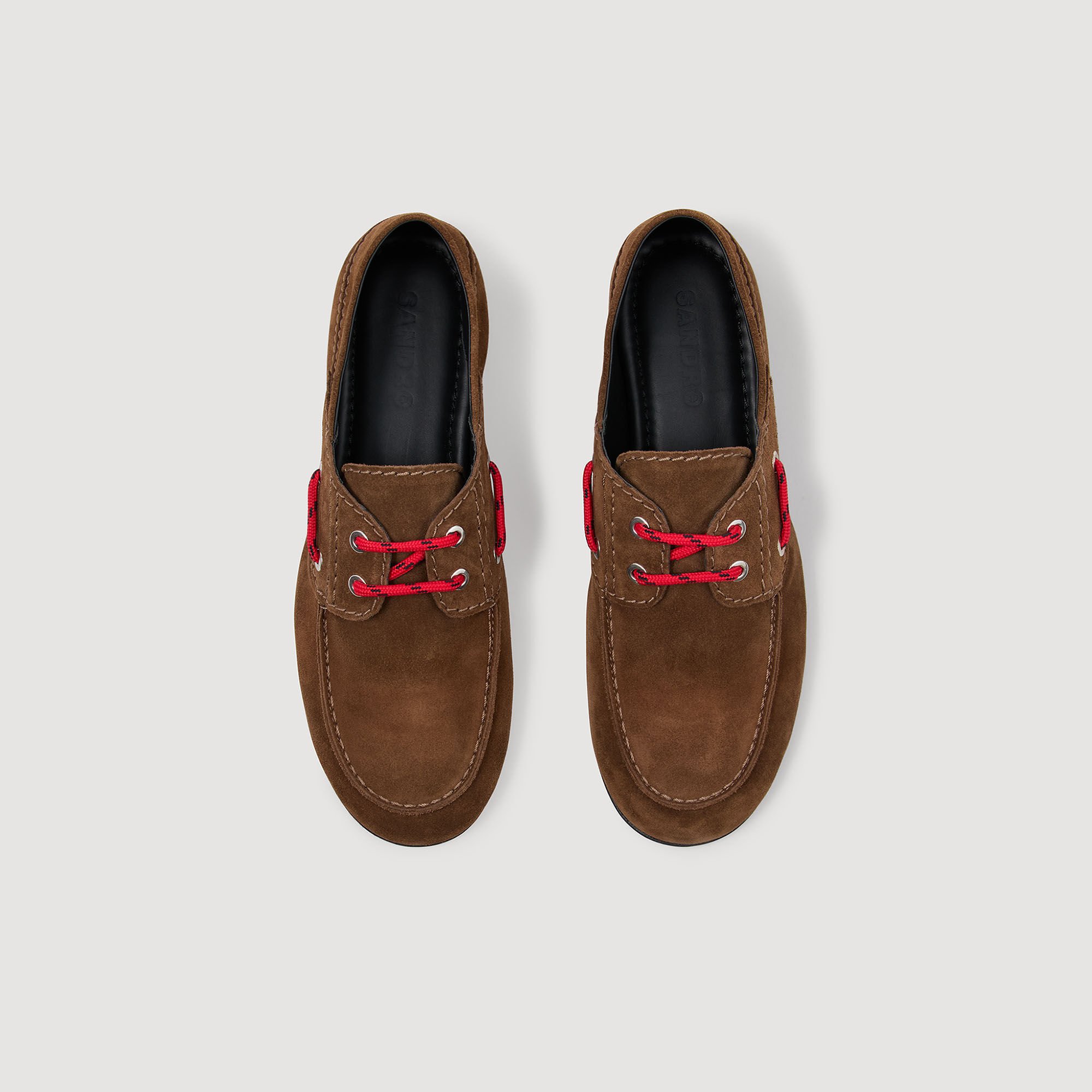 Zapatos náuticos de ante con cordón