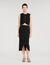 Falda midi con botones