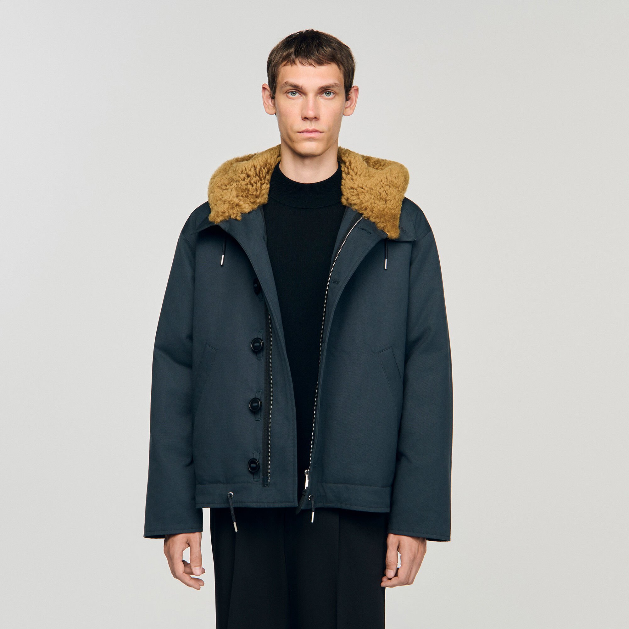 Parka de algodón con capucha