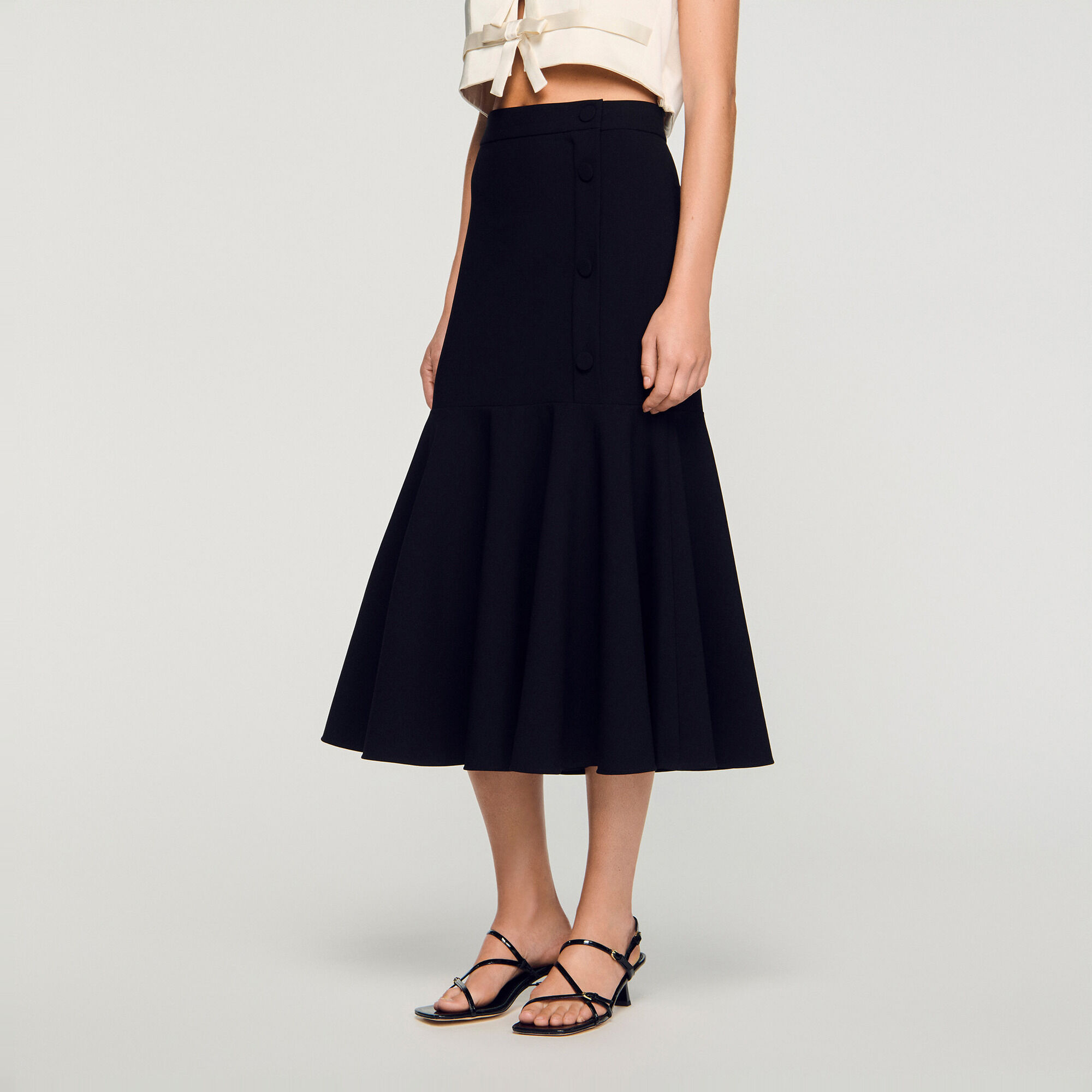 Falda larga con volantes - Mujer | Sandro