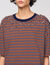 Camiseta a rayas y strass
