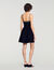 Vestido corto terciopelo con strass - Mujer | Sandro