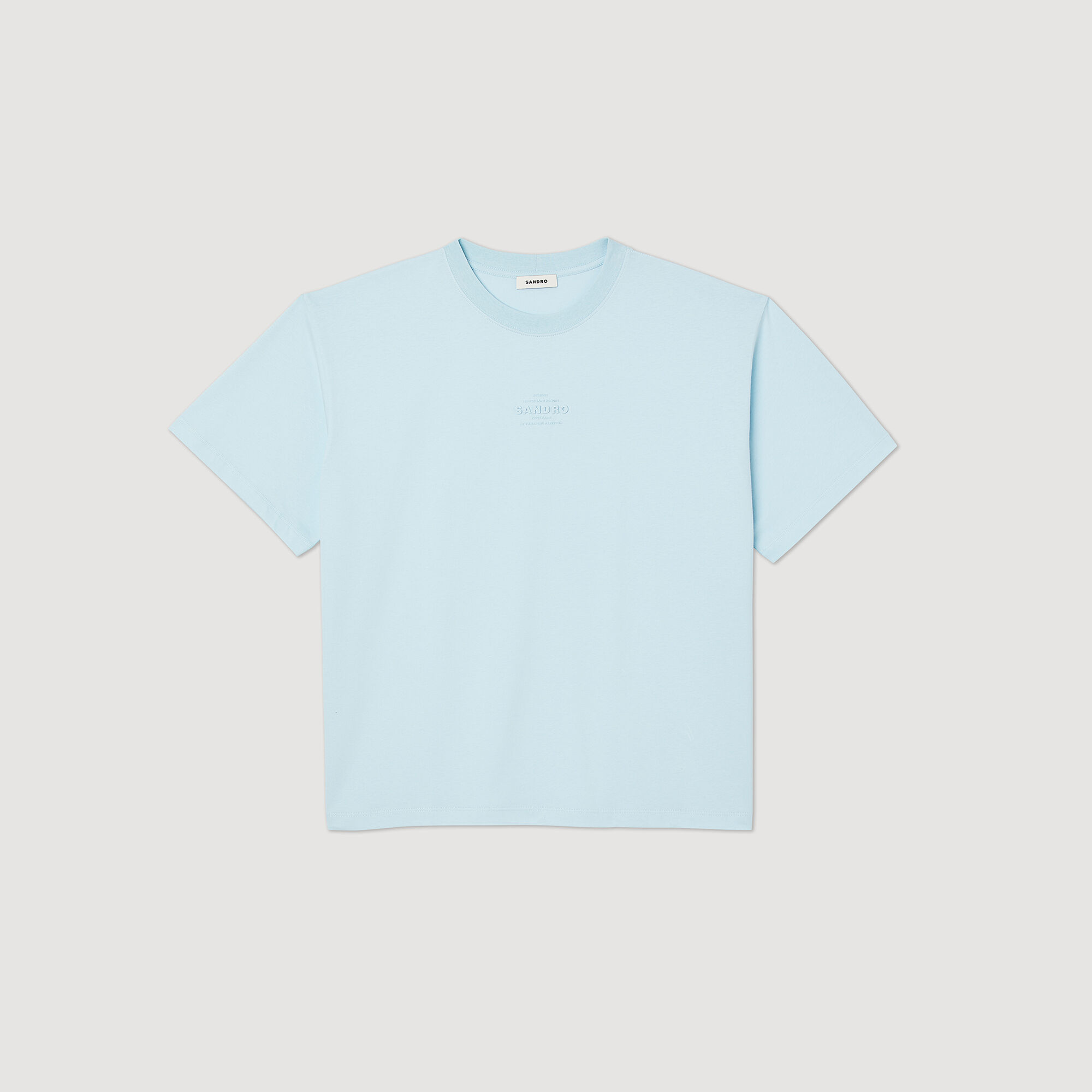 Camiseta con logotipo de goma