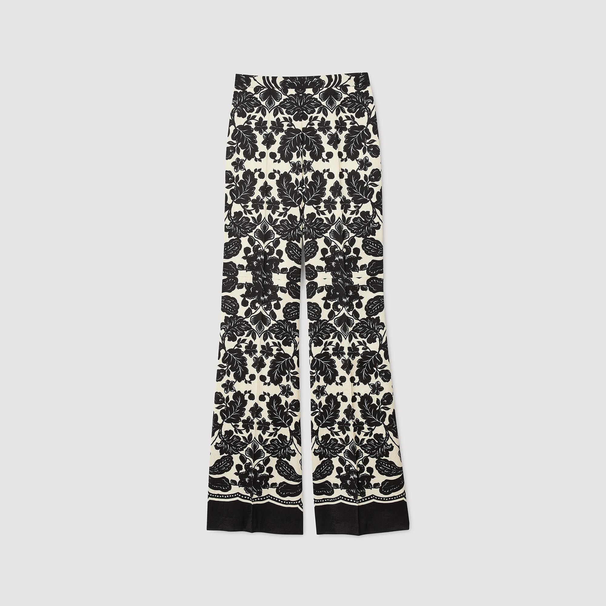 Pantalón con estampado floral