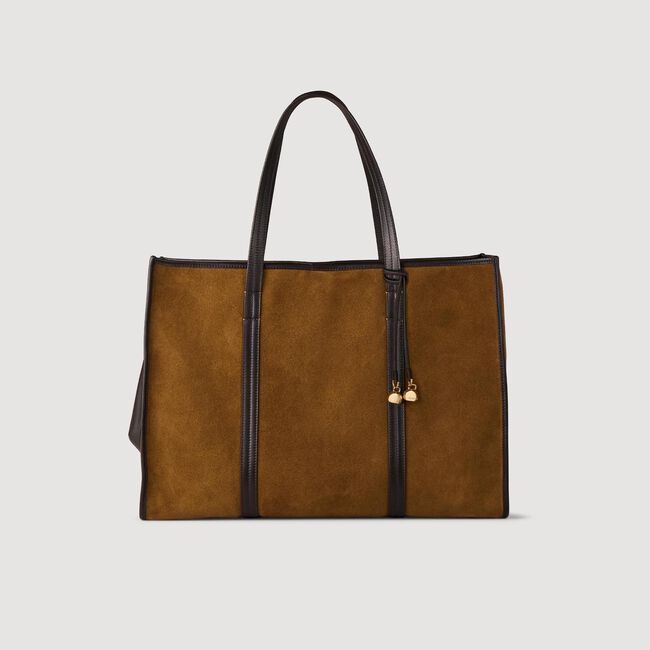 Bolso tote de ante