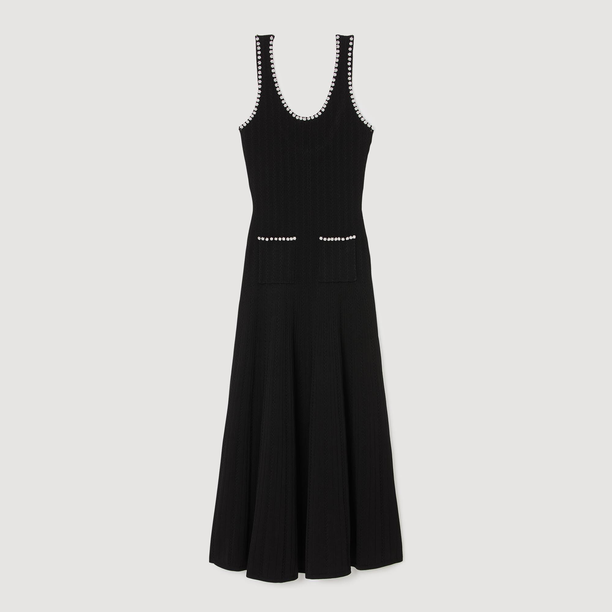 Vestido largo con pedrería