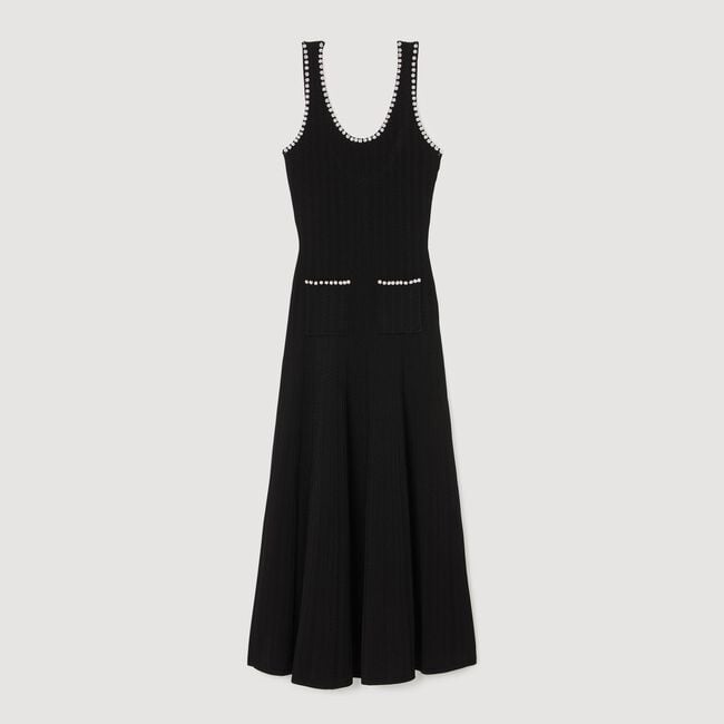 Vestido largo con pedrería