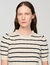 Jersey de rayas con cuello perlado