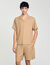 Camisa con cuello italiano