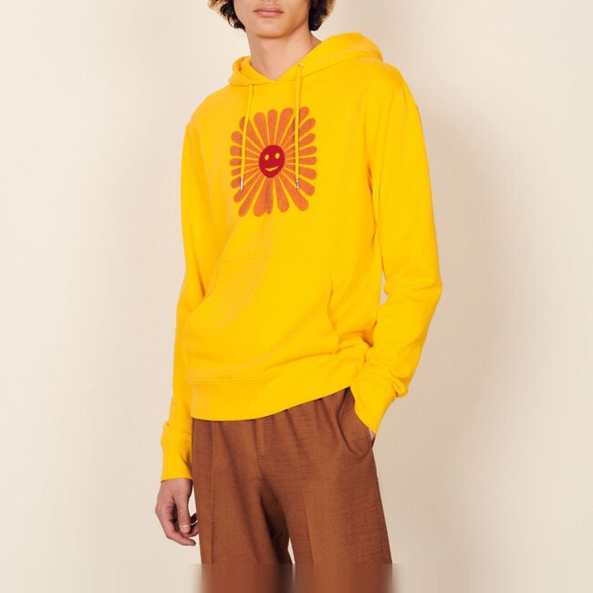Sudadera con capucha bordada