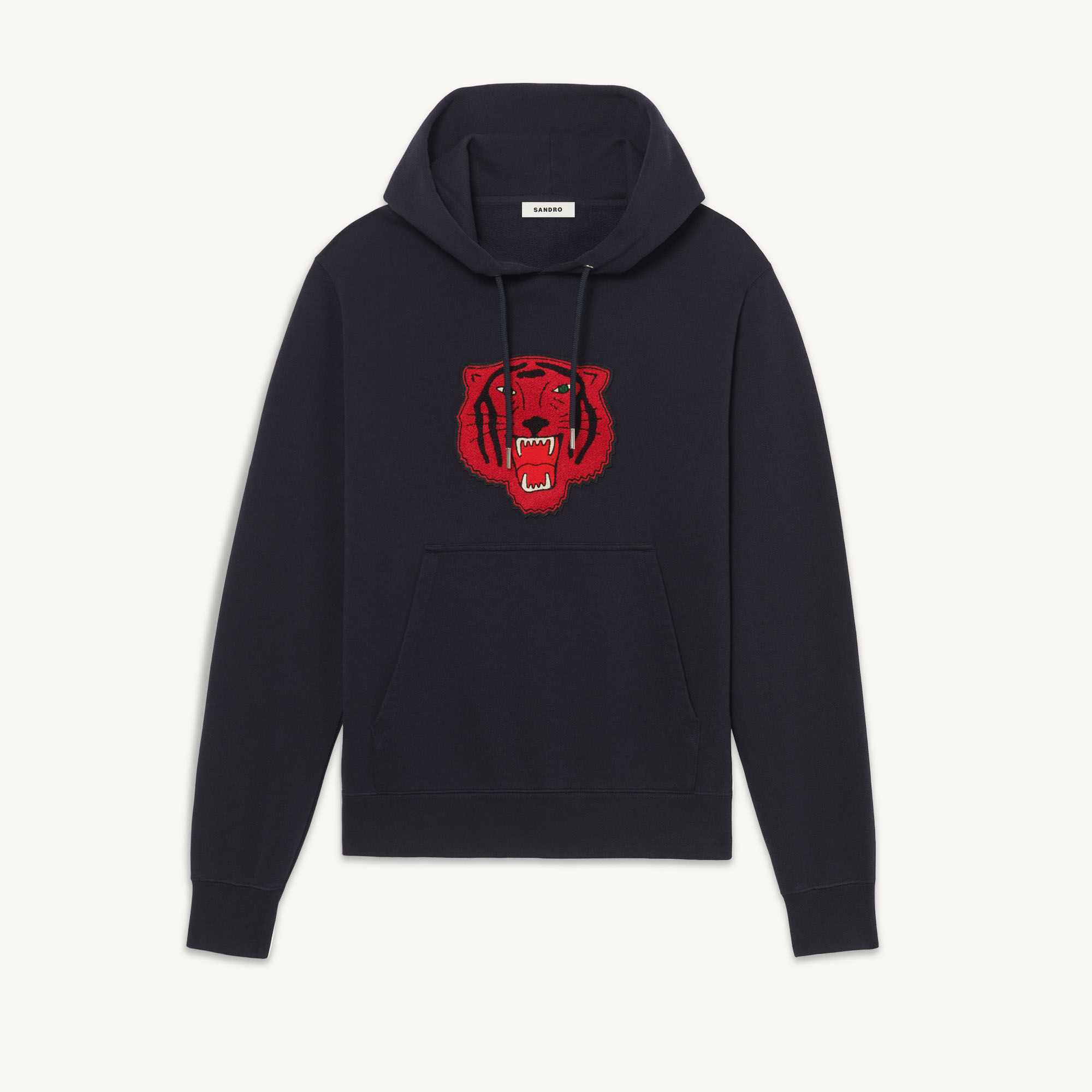 Sudadera con capucha con parche