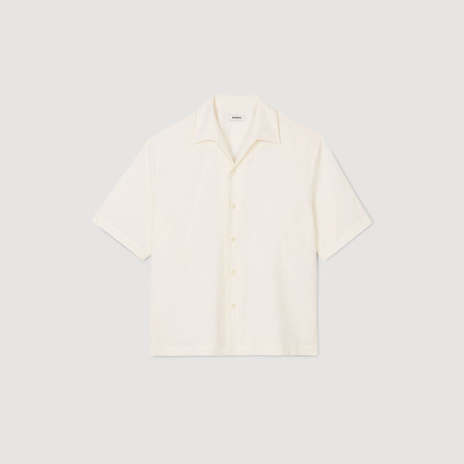 Camisa de algodón y lino