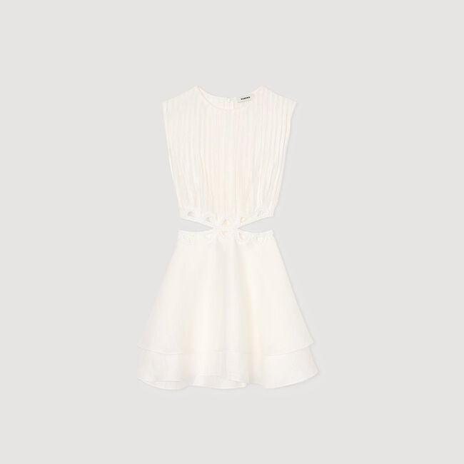 Vestido corto con recortes