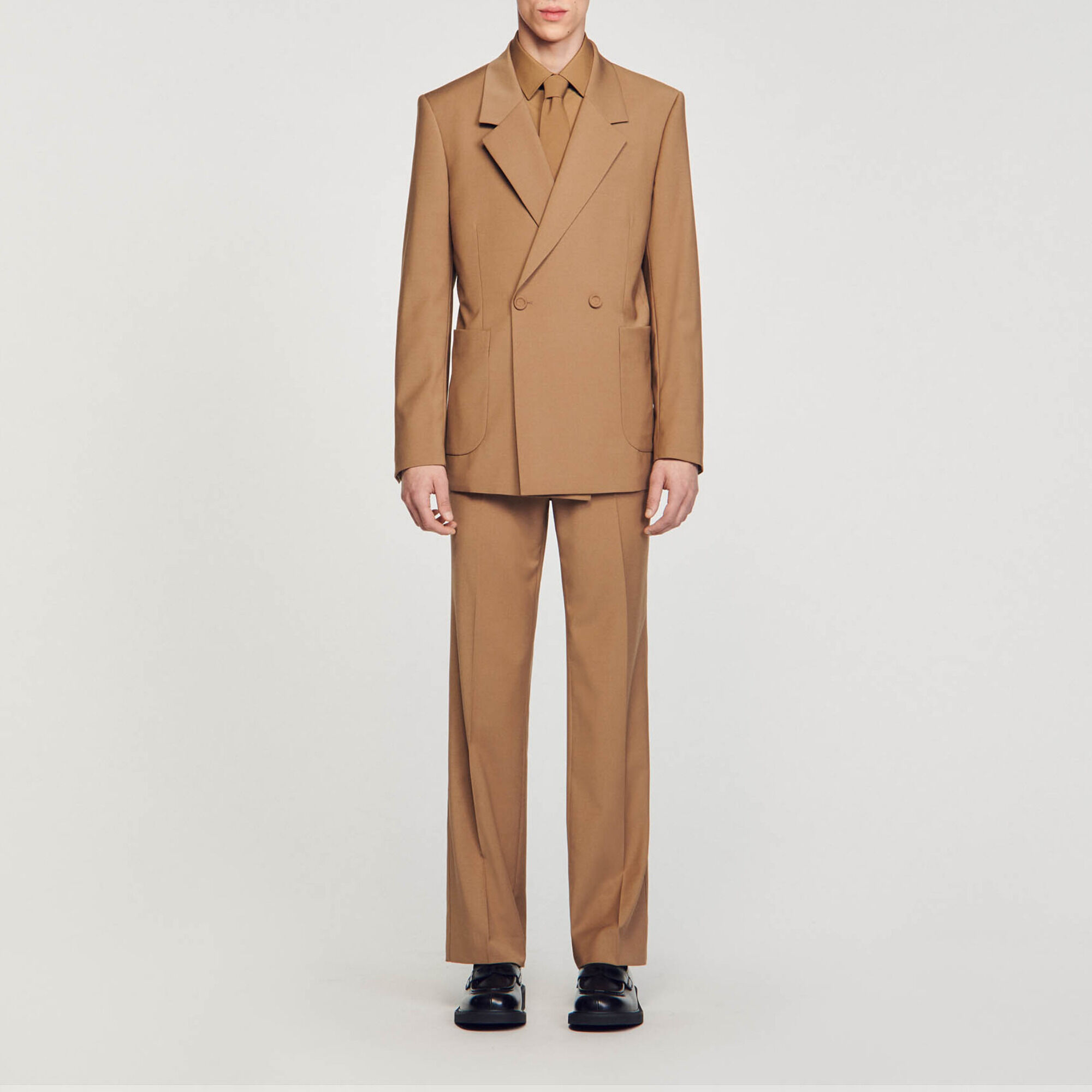 Chaqueta de traje cruzada