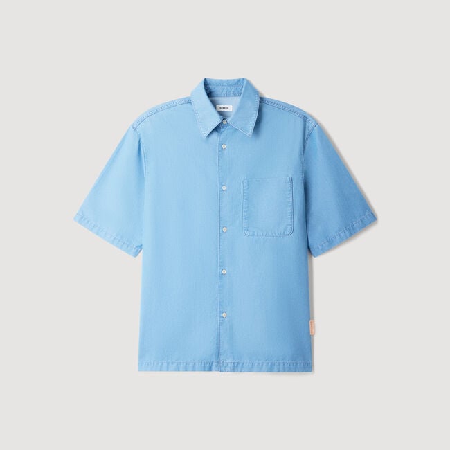 Camisa ancha efecto lavado