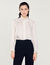 Camisa seda con cuello fruncido