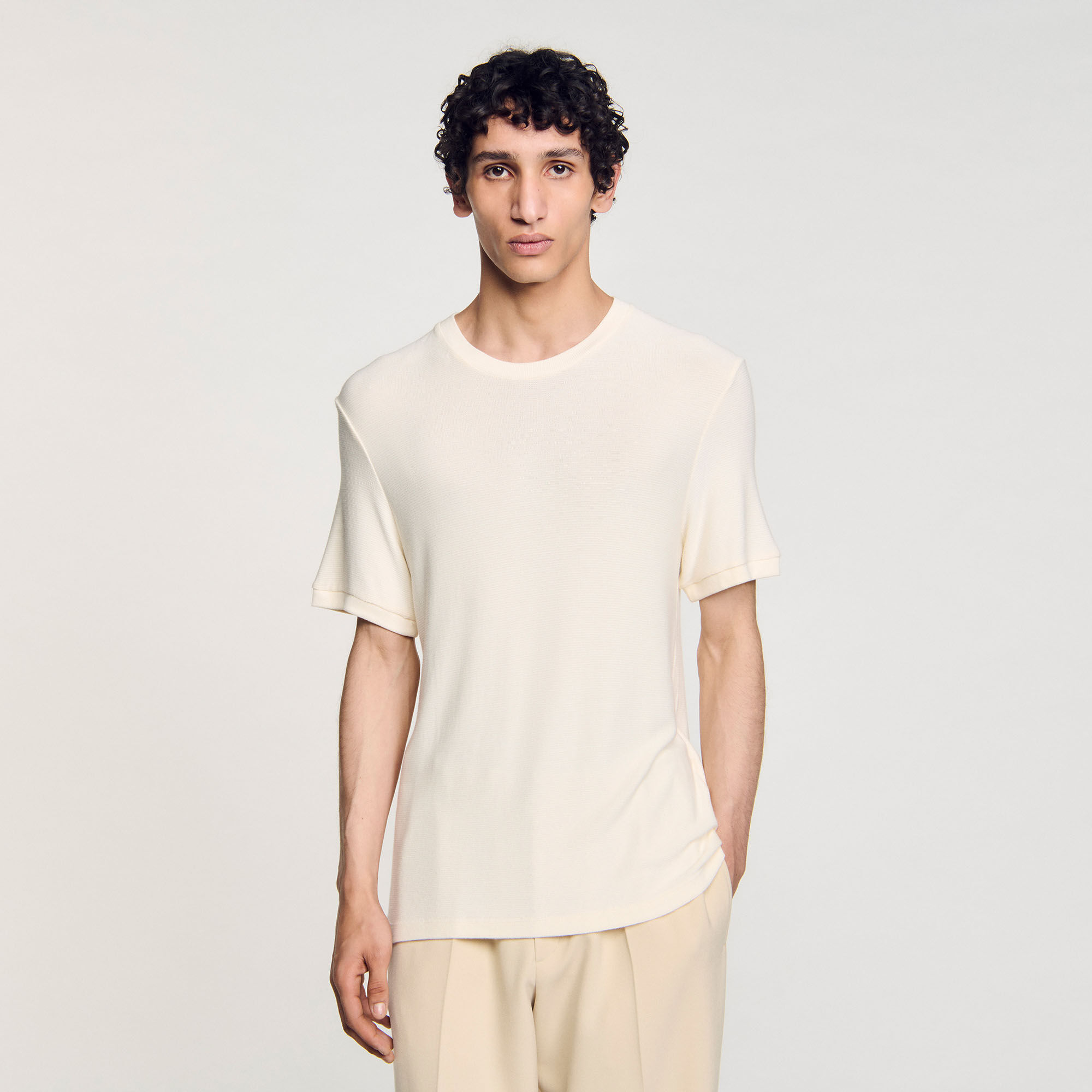 Camiseta de cuello redondo