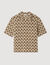 Camisa cárdigan de jacquard cuerda